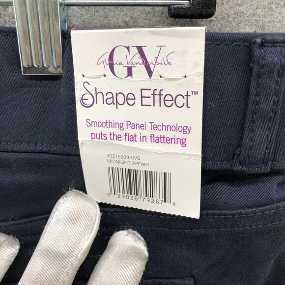 NWT Gloria Vanderbilt High Rise Wide Leg Crop Jean Size 14 Shape Effect Blue - Picture 9 of 13